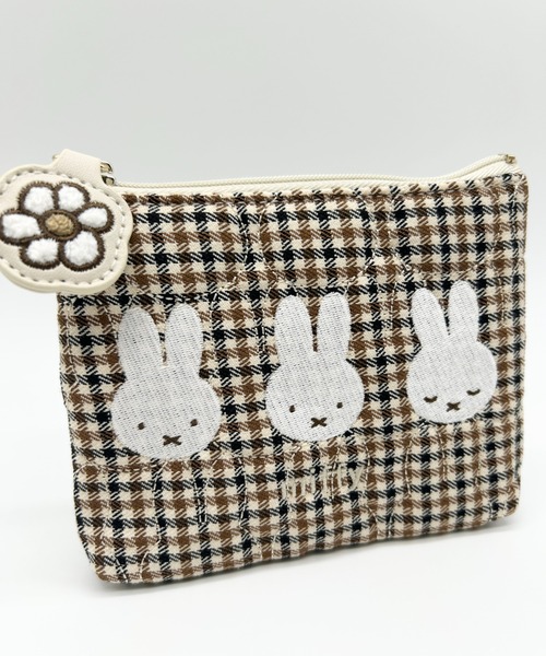 Miffy（ミッフィー） ポーチ キルティングチェックシリーズ ティッシュ