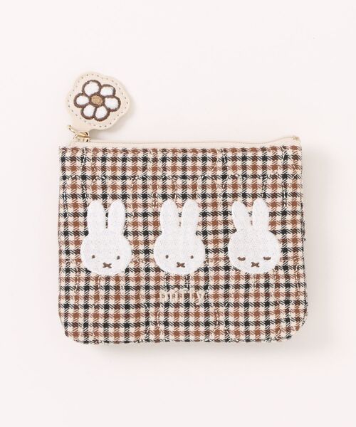 Miffy（ミッフィー） ポーチ キルティングチェックシリーズ ティッシュ
