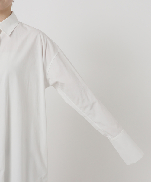 NOBLE（ノーブル） シャツワンピース FREE ホワイト レディース