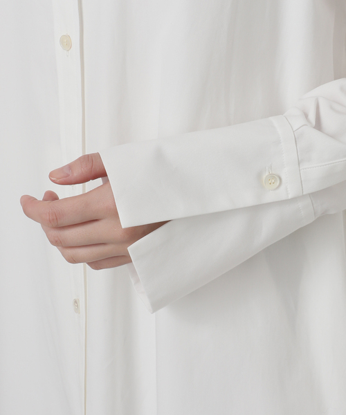 NOBLE（ノーブル） シャツワンピース FREE ホワイト レディース