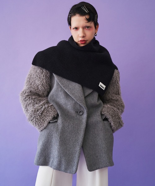 コート アウター SLEEVE FUR BIG SHOULDER CT レディースの画像