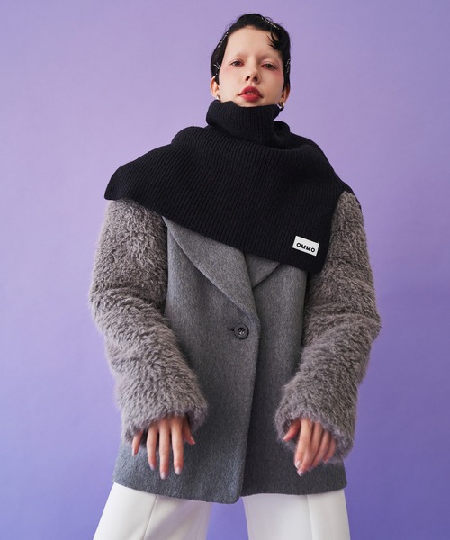 コート アウター SLEEVE FUR BIG SHOULDER CT レディースの画像