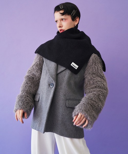 コート アウター SLEEVE FUR BIG SHOULDER CT レディースの画像