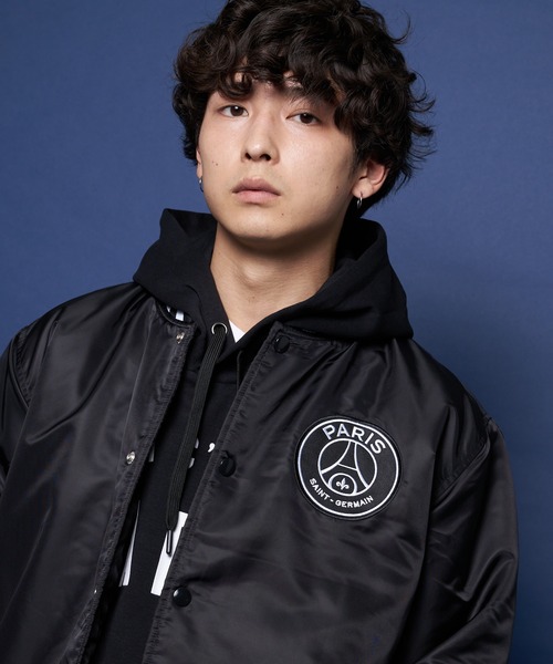 PARIS SAINT-GERMAIN」 ジャケット L ブラック メンズ : ZOZOTOWN