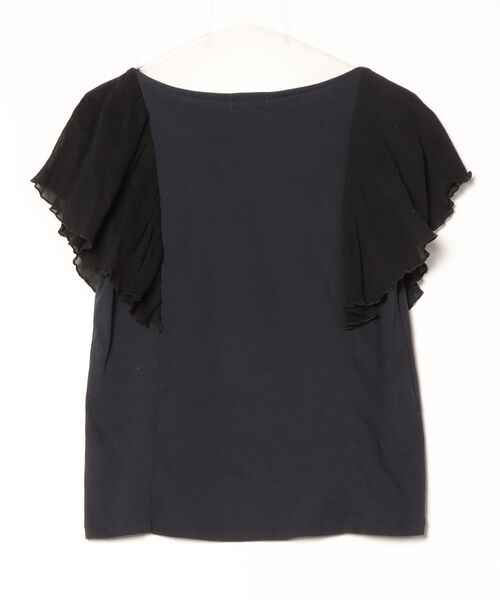 「IENA」 半袖カットソー - ネイビー レディース_画像2