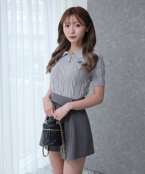 「LIPSERVICE」 半袖ニット FREE ブラック レディース_画像8