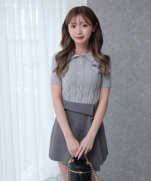 「LIPSERVICE」 半袖ニット FREE ブラック レディース_画像9