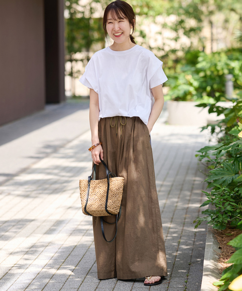 「JOURNAL STANDARD relume」 半袖カットソー FREE チャコールグレー レディース_画像8