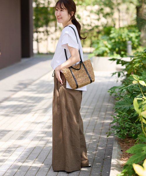 「JOURNAL STANDARD relume」 半袖カットソー FREE チャコールグレー レディース_画像9