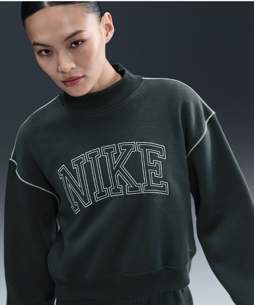 ナイキ レディース M サイズ 総柄 スウェット トレーナー 黒 ナイキ NIKE レディース スウェットトレーナー ナイキ ウィメンズ NSW