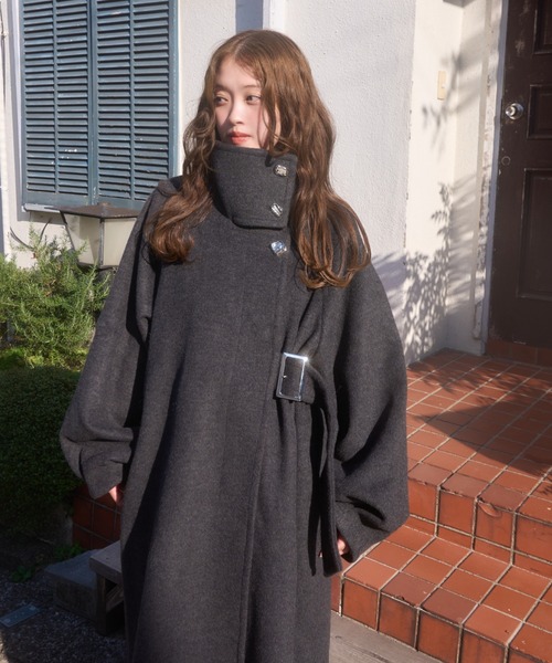 mellowneon（メロウネオン） コート チェスターコート 2wayスタンド