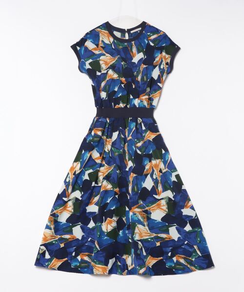 「PREFERIR」 半袖ワンピース LARGE グリーン レディース_画像3