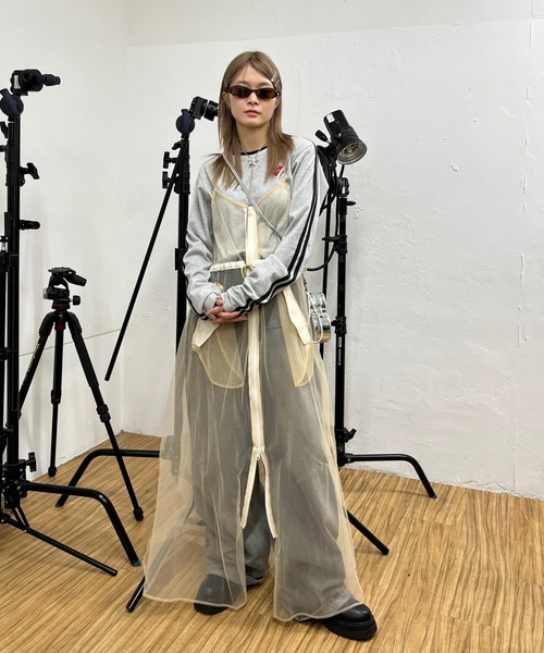 「Six M」 ノースリーブワンピース FREE ライトベージュ レディース_画像8