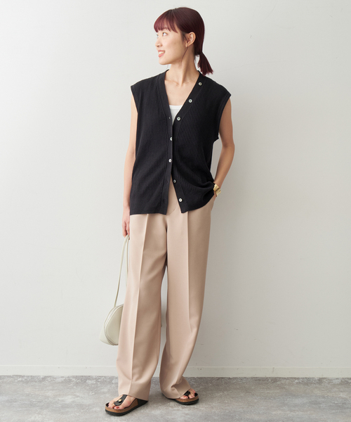 大人気完売！Spick and Span ★ニットベスト★ ブラック Spick＆Span（スピック アンド スパン） 「Spick & Span」 ニット