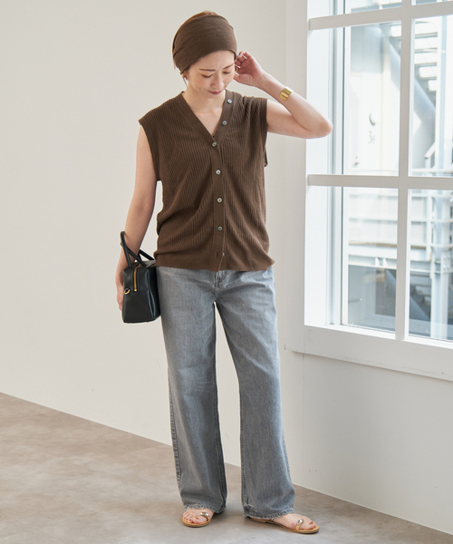 大人気完売！Spick and Span ★ニットベスト★ ブラック Spick＆Span（スピック アンド スパン） 「Spick & Span」 ニット