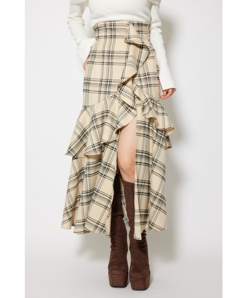 rienda（リエンダ） スカート 「ベストセラー」フリルスリットハイ