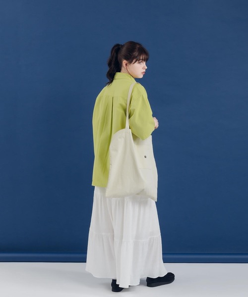 「MUHET」 半袖シャツ MEDIUM イエロー レディース_画像4