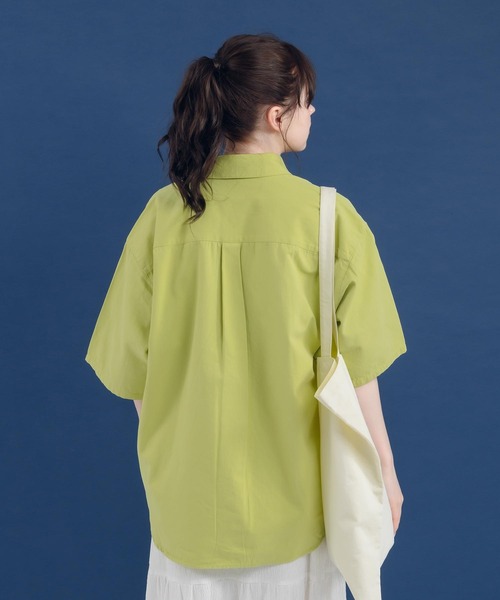 「MUHET」 半袖シャツ MEDIUM イエロー レディース_画像5