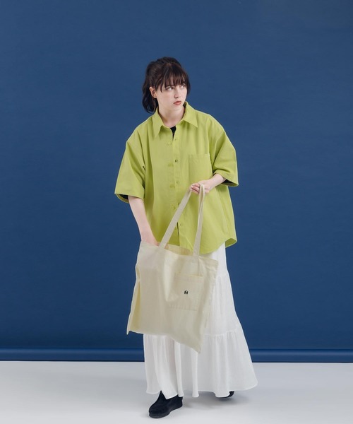 「MUHET」 半袖シャツ MEDIUM イエロー レディース_画像7