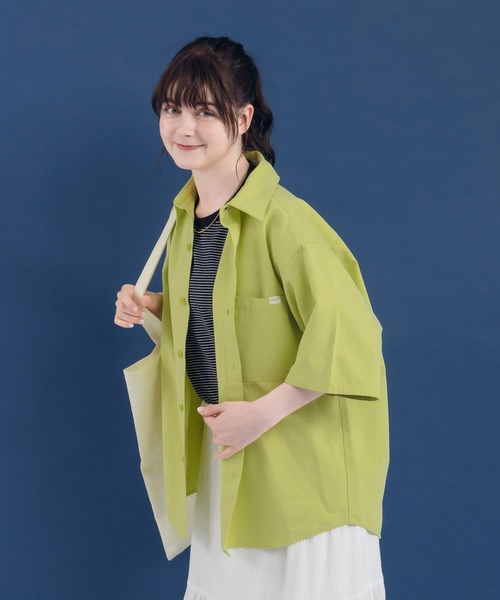 「MUHET」 半袖シャツ MEDIUM イエロー レディース_画像9