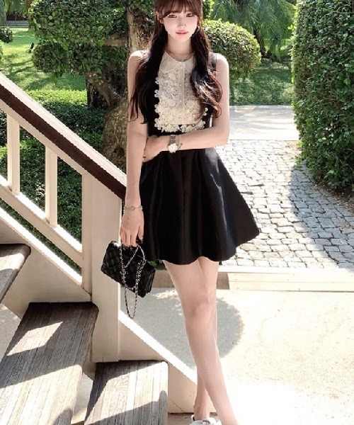 Ritomo De Ricco ドレス スマートカジュアルブラックドレス : ZOZOTOWN