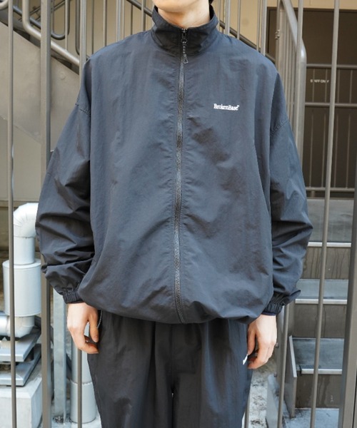 「BROKEN BASE」 ナイロンブルゾン LARGE グレー メンズ_画像8