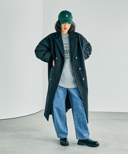 LEPSIM（レプシィム） チェスターコート FREE グレー レディース