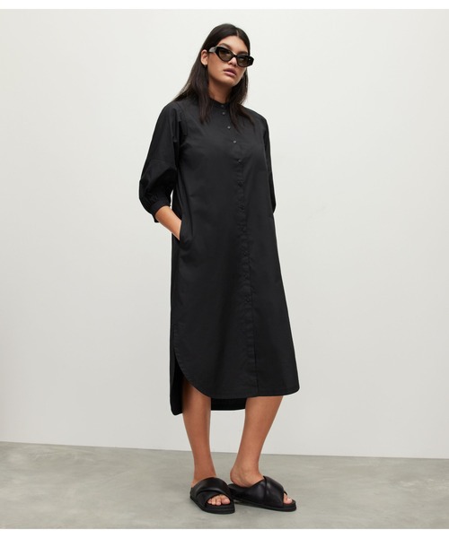 「ALLSAINTS」 半袖ワンピース 2 ブラック レディース_画像4