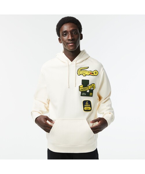 LACOSTE（ラコステ） プルオーバーパーカー 4 オフホワイト メンズ