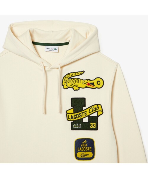 LACOSTE（ラコステ） プルオーバーパーカー 4 オフホワイト メンズ