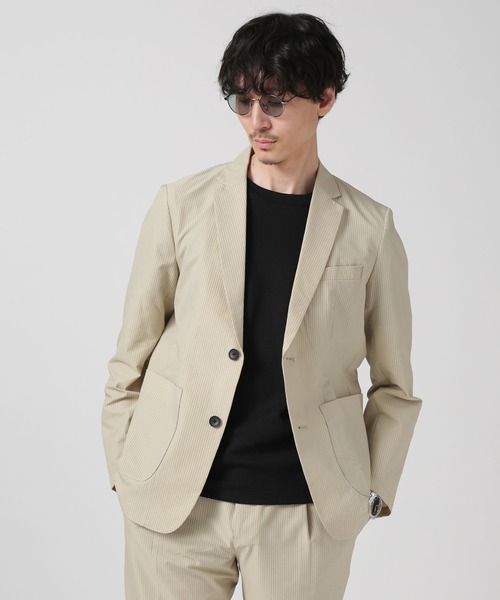 NANO universe【美品】セットアップ スーツ ベージュ M NANO universe（ナノ・ユニバース） スーツ M ベージュ メンズ