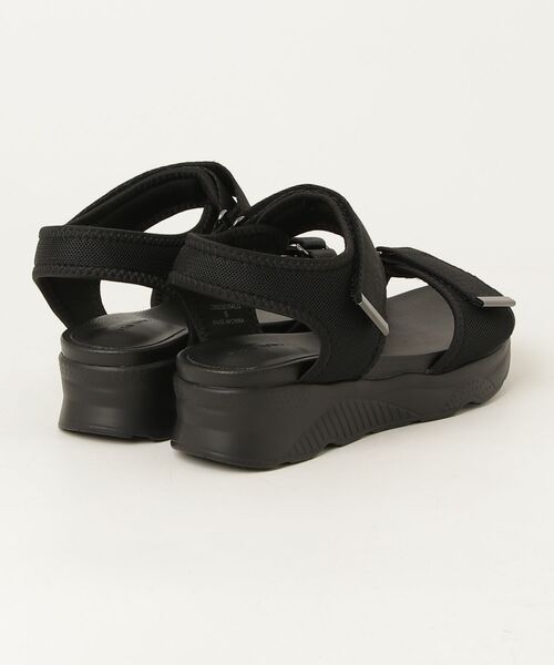 「GLOBAL WORK」 フラットサンダル SMALL ブラック レディース_画像2