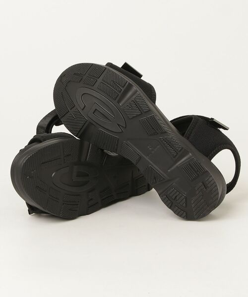 「GLOBAL WORK」 フラットサンダル SMALL ブラック レディース_画像3