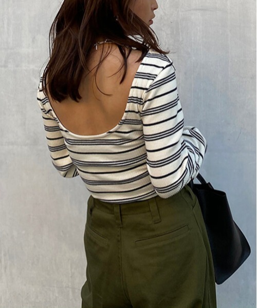 「CREDONA」 長袖カットソー FREE ホワイト レディース_画像2