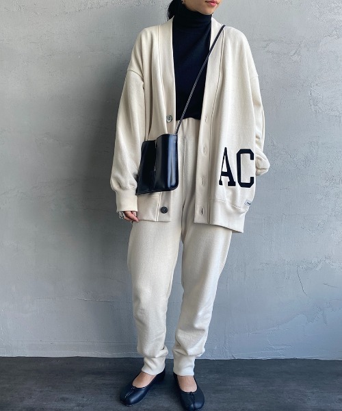 アメリカーナ　カーディガン AMERICANA（アメリカーナ） カーディガン ONE SIZE グリーン