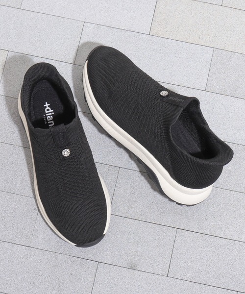 「+diana」 ローカットスニーカー 22.5cm ブラック レディース_画像8