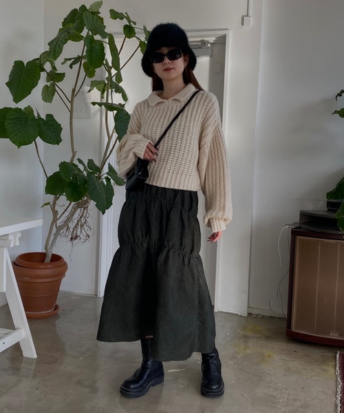 「SHAGGIE」 キャミソールワンピース FREE ブラック レディース_画像5