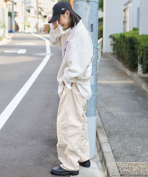 「PUBLUX」 スウェットカットソー フリ- ブラック レディース_画像5