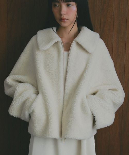 A part by（アパートバイ） ブルゾン アウター リバーシブルボア