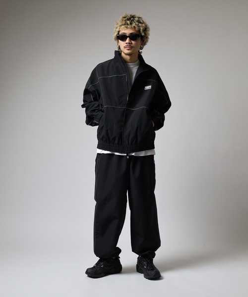 専用 PROCLUB L ウインドブレーカー セットアップ コンバーチブル PRO CLUB -HEAVYWEIGHT CONVERTIBLE WINDBREAKER- BLACK / CHARCOAL