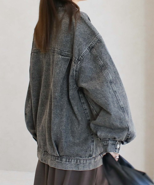 「Social GIRL」 デニムジャケット M ライトブルー レディース_画像2