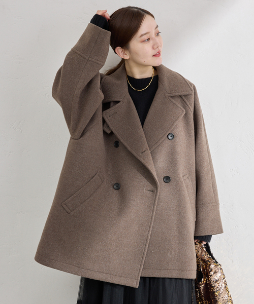 IENA（イエナ） コート アウター ダブルブレストハーフコート