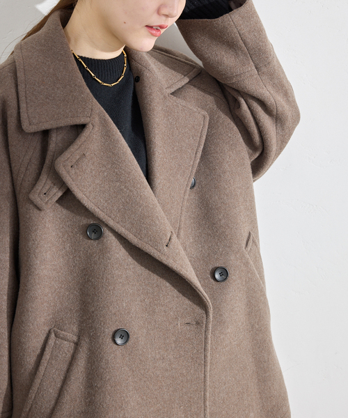 IENA（イエナ） コート アウター ダブルブレストハーフコート