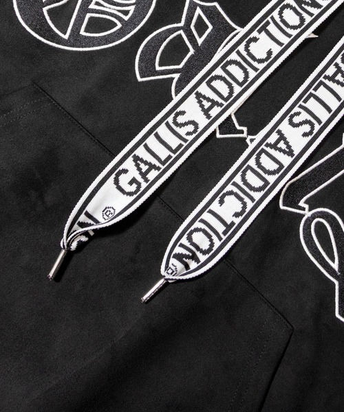 GALLIS ADDICTION　ボアーパーカー　バックアーチロゴ　デカロゴ GALLIS ADDICTION ボアーパーカー バックアーチロゴ デカロゴの通販 by