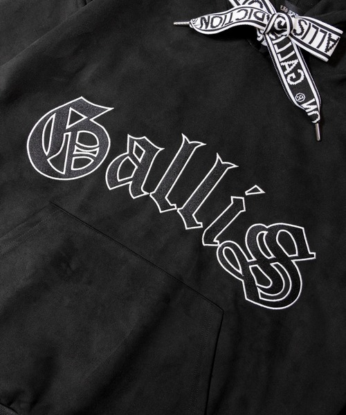 GALLIS ADDICTION（ガリスアディクション） パーカー GA SUEDE 刺繍