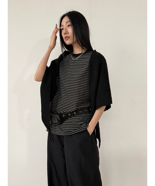 Didot.showroom ストール マフラー 大判ウールトライアングルニット