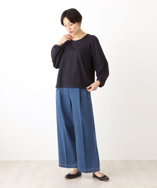 「Afternoon Tea」 長袖カットソー MEDIUM オフホワイト レディース_画像7