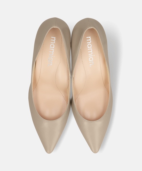 「MAMIAN」 パンプス 22.5cm グレイッシュベージュ レディース_画像9