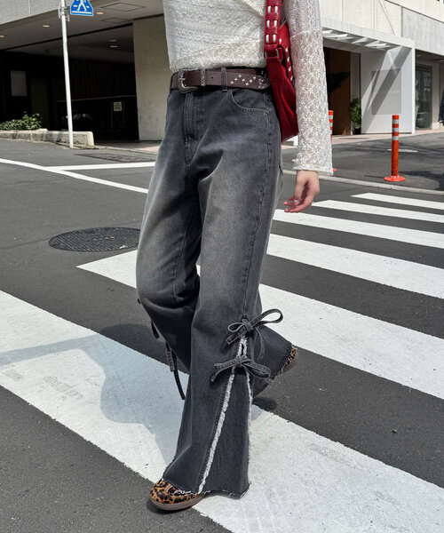 「CIAOPANIC」 デニムパンツ X-SMALL ブラック レディース_画像4