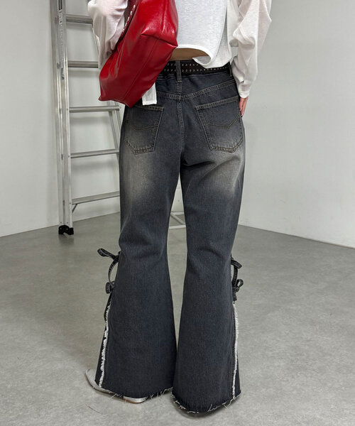 「CIAOPANIC」 デニムパンツ X-SMALL ブラック レディース_画像9